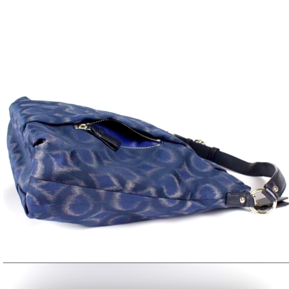 NWOT Coach Isabelle Op Ikat Navy Blue Carryall Crossbody Shoulder Bag 21296 - Picture 6 of 7